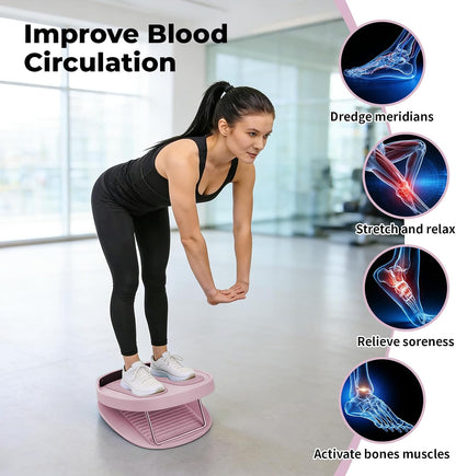 Adjustable Calf Stretcher Slant Board, 15-Level Incline for Ankle Rehab | Lightweight ankle stretch board for shin splints & Achilles tendonitis, home gym travel rehab