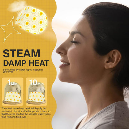 Steam Eye Mask,Warm Eye Compress for Dry Eyes Sleep Mask,Hot Auto Heated Eye Masks Relaxing Items for Women Moist Heat for Eyes Soothing Eye Fatigue,Disposable EyeMask for SPA Essentials