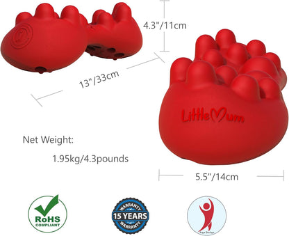 Back & Hip Trigger Point Massager for Piriformis, QL, Buttock and Back Muscle Knots, Myofascial Release Tool for Lower-Back Pain, Tightness, Deep Gluteal Tension