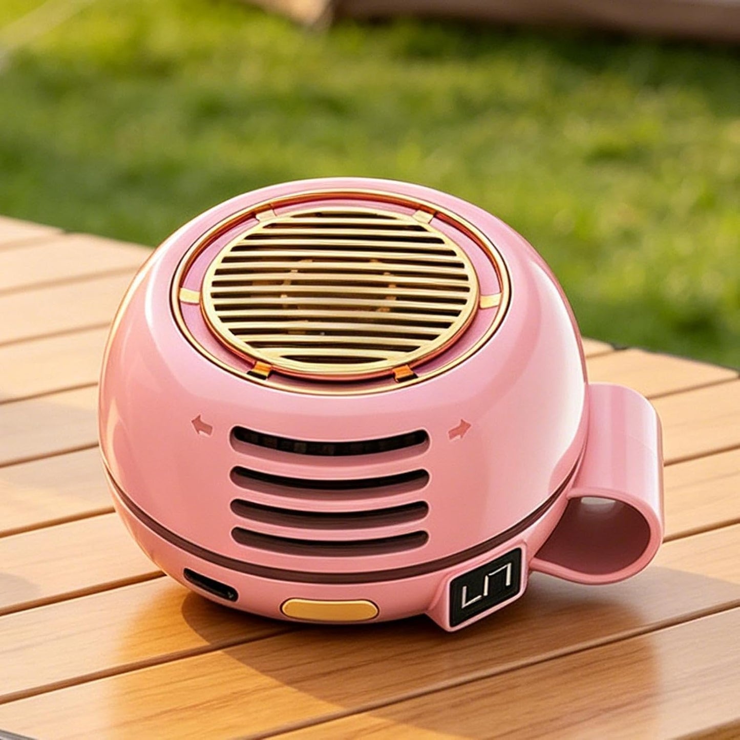 Portable Cooling Fan, Bladeless Clip Device, USB Rechargeable Personal Air Circulator, Ultra Quiet Adjustable Angle Mini Fan For Desk Bed Outdoor Hiking Office Bedroom Travel