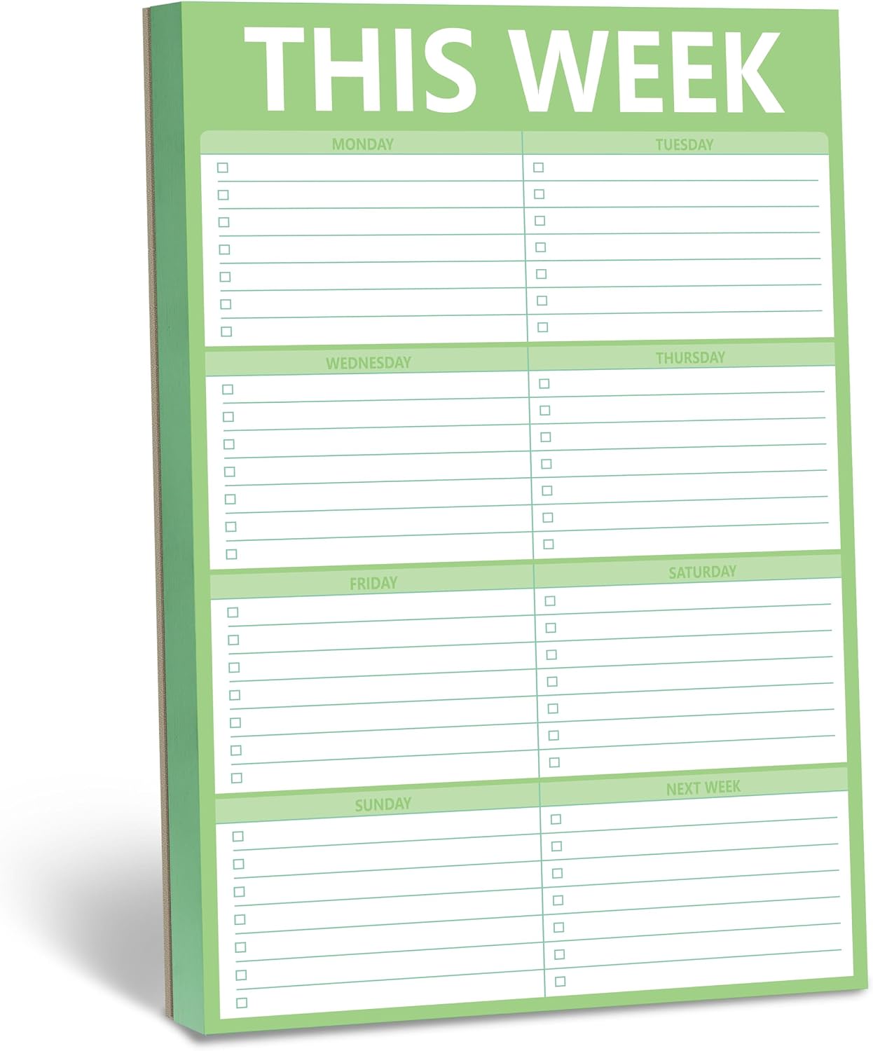 90 Pages Weekly Planner List Note Pad to Do List with Magnet Mountings for Fridge Locker (6" x 9")