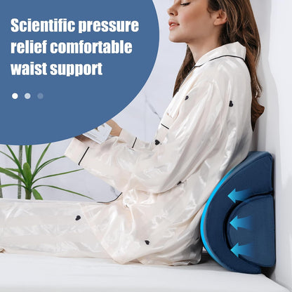 ROYALAY Half Moon Bolster Knee Pillow for Legs, Knees, Lower Back and Head, Adjustable Semi Roll Round Lumbar Support Pillow for Bed Sleeping, Health Large Half Moon Pillow for Reduce Pressure,Gray