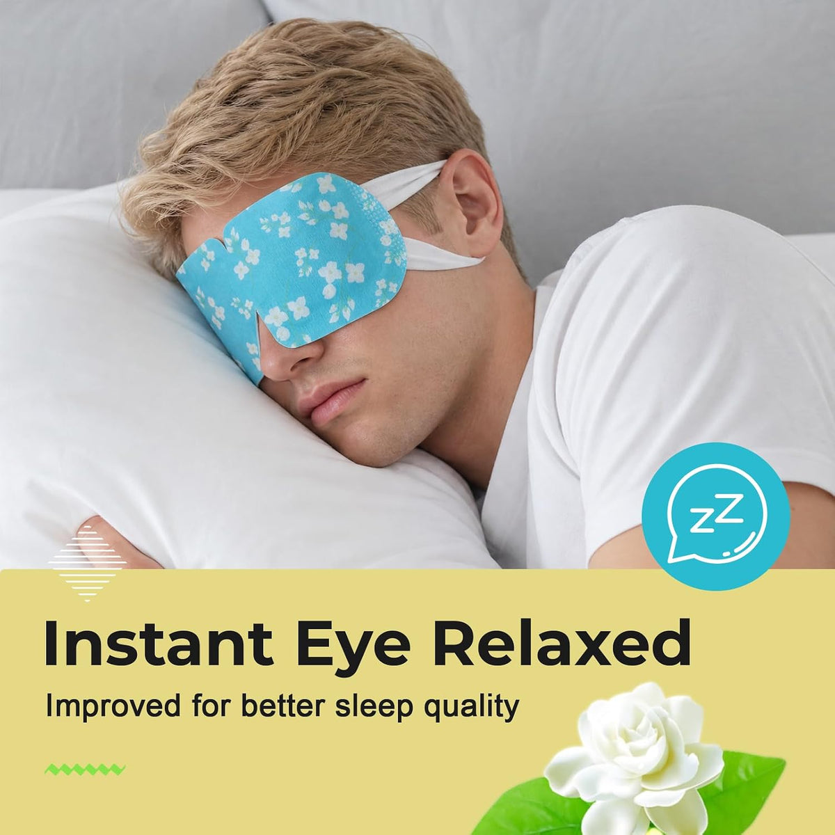 16 Packs Steam Eye Masks for Dry Eyes, Self Heating Warm Compress Unscented