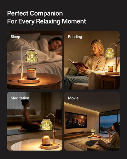 Homelist Candle Warmer Lamp with Timer Dimmer, Electric Wax Melter Warmer