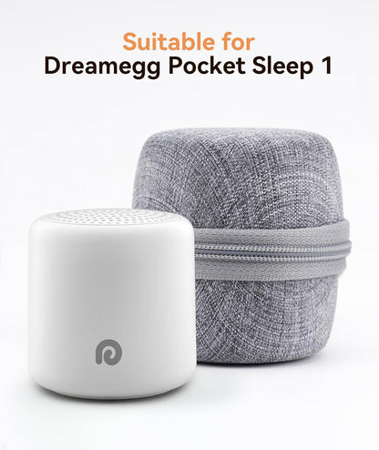 Dreamegg Portable White Noise Machine, 1000mAh Battery, Travel Sleep, Cream | Egg-Sized, 16 Sounds, USB-C, Timer, Baby & Adults, Office Privacy, Gift Use