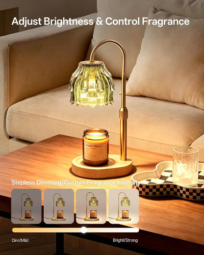 Homelist Candle Warmer Lamp with Timer Dimmer, Electric Wax Melter Warmer