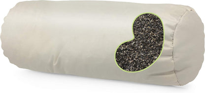 Bean Products Natural Organic Cotton Kapok Neck Roll Pillow 4"Dia x 12"