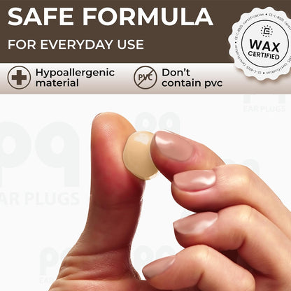 Peace&Quiet PQ Wax Ear Plugs for Sleeping - 30 Silicone Wax Earplugs
