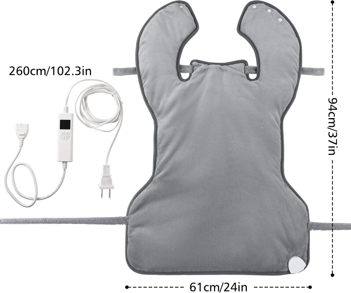 24''×37'' Heating Pad for Neck and Shoulders and Back Pain Relief