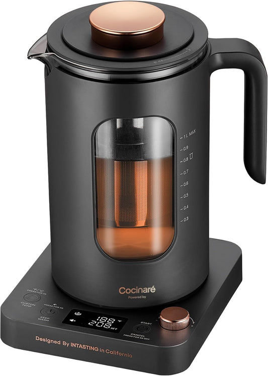 INTASTING Electric Kettle, Electric Tea Kettle with Infuser, 1 Liter