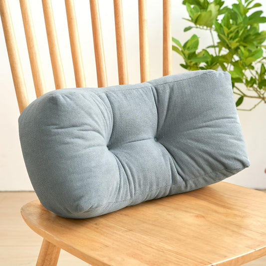 Back Pillow for Chair, Lumbar Support Pillow for Office Chair Lower Back Pain Relief Soft Cushion Car Bed Couch Sitting High Elasticity (Yellow, 35cm*16cm*20cm)