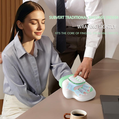 Neck and Shoulder Massager,Portable Shiatsu Back Massage Hand-Shaped Deep Tissue 4D Kneading Massager with Heat for Pain Relief and Muscle Relax,Gifts for Women Men,(Green)