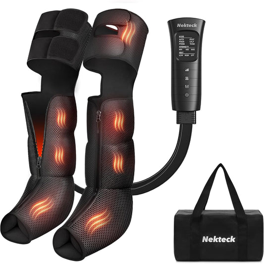 Nekteck Leg Compression Massager with Heat for Circulation and Pain Relief