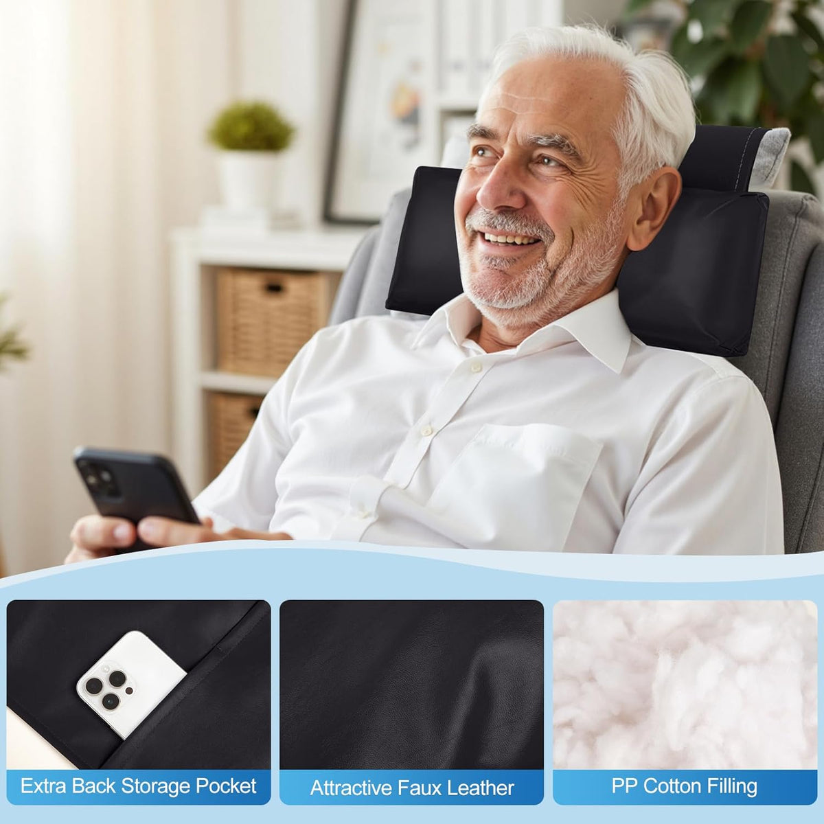 Recliner Pillow, Adjustable Neck & Head Support Pillow