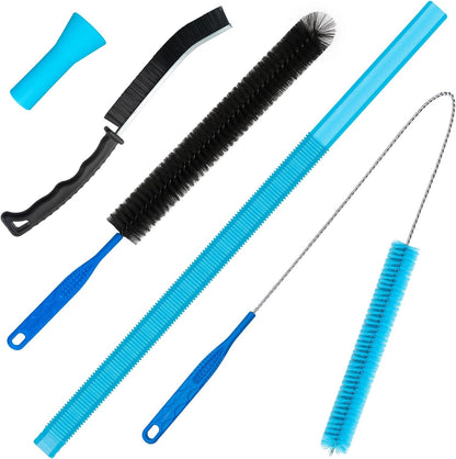 Dryer Vent Cleaner Kit - Compatible Universal Vacuum Attachment Hose with Most Vacuum Cleaner, Dryer Lint Cleaner Kit and Cleaning Brush Tools for Efficient Dryer Vent Hose Maintenance (Black)