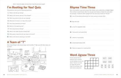 Mindfulness Games for Adults: 90+ Puzzles and Activities to Relax and Stay Present