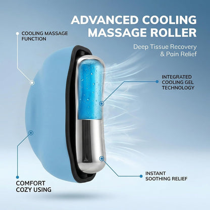 Cooling Massage Roller with Ergonomic Handle for Deep Tissue