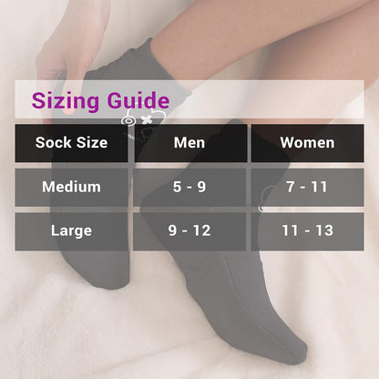 Zomaple Cold Therapy Socks, 2 Gel Packs for Neuropathy & Hot Feet Comfort