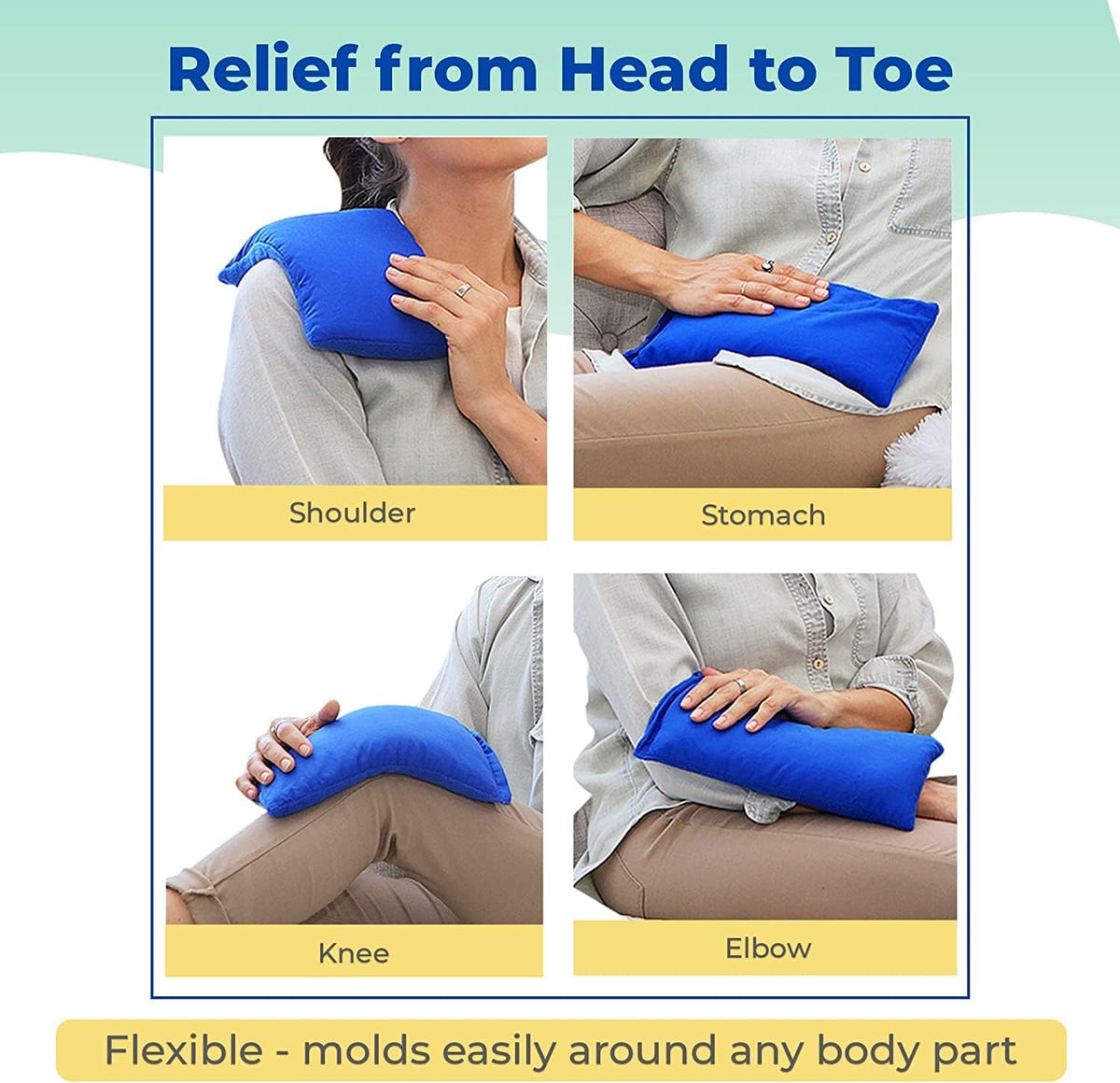 My Heating Pad Microwave Heating Pad - Moist Microwavable Heating Pads for Joints and Muscles Relief - Microwave Hot Pack Heat Pad for Cramps - Chilled or Heated Pad Therapy - Purple Unscented