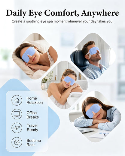 16 Pack Steam Eye Masks for Dry Eyes, Disposable Self-Heating Warm Compress