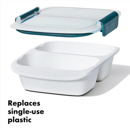 OXO Good Grips Prep and Go Container With Colander - Ocean Blue