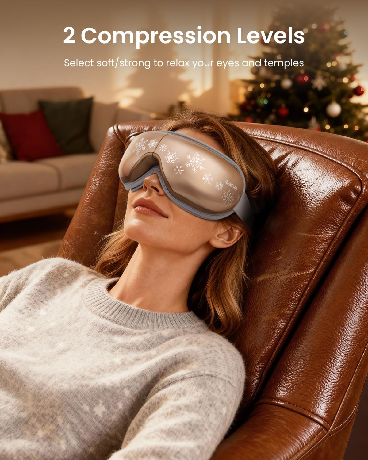 RENPHO Eyeris 1 Eye Massager with Heat, Heated Massage Eye Mask