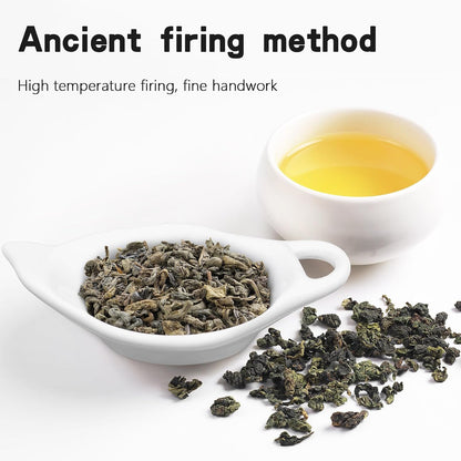2 Pack Porcelain Tea Bag Coasters,Tea Bag Holder for Used,Classic Teaspoon Rest Pad Heat-Resistant Coasters Cute Dish Saucer Teabag Caddy Holder Set for Organizing Tea Time (2)