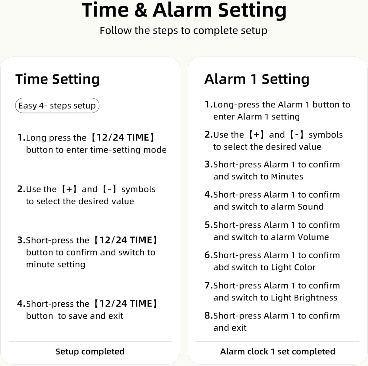 White Noise Alarm Clock Sound Machine for Bedroom Small Brown Noise Machine with 30 Soothing Sound Plug in Bedside Clock with NightLight Battery Backup 15 Wake up Sound Clock for Kids Heavy Sleeper