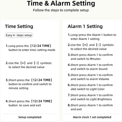 White Noise Alarm Clock Sound Machine for Bedroom Small Brown Noise Machine with 30 Soothing Sound Plug in Bedside Clock with NightLight Battery Backup 15 Wake up Sound Clock for Kids Heavy Sleeper