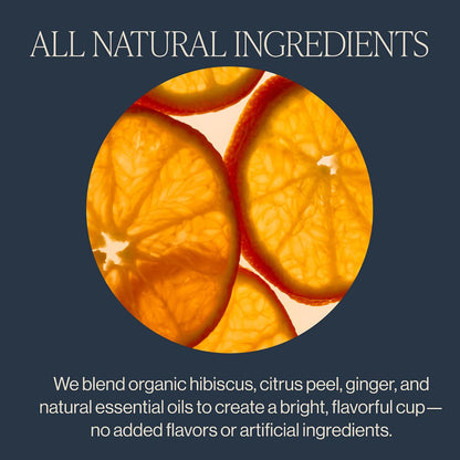Rishi Tea Tangerine Hibiscus Organic Herbal Tea Bags, Caffeine Free