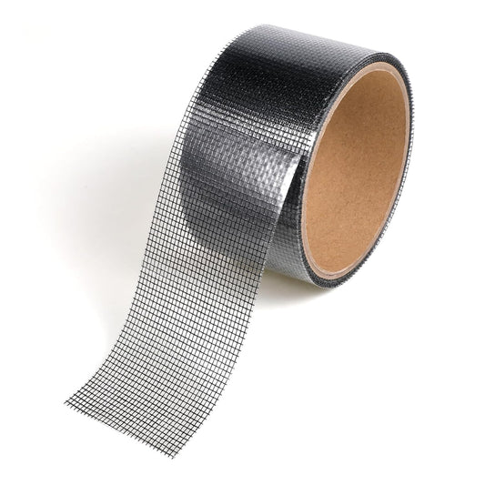 Window Screen Tape Repair Waterproof Strong Adhesive Mesh Patch Tape | Screen Net Repair Kit for Windows Doors Tears Holes