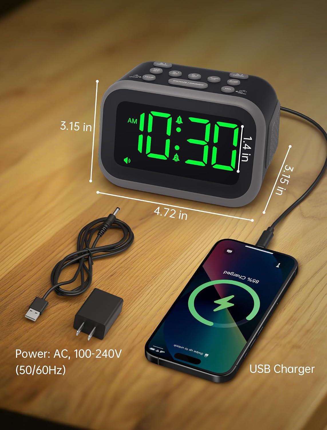 Acedeck Super Loud Alarm Clock: 115dB Wake-Up Power