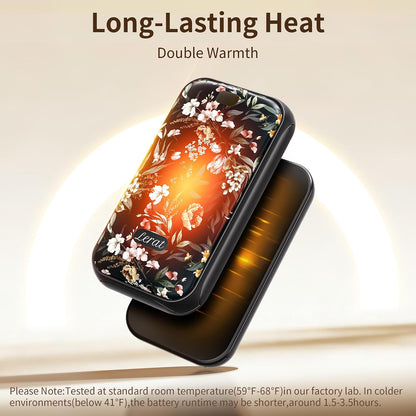 LERAT Hand Warmers Rechargeable,2 Pack Electric Hand Warmers,3-Second Fast Heating,3 Heat Settings,Portable & Lightweight Gifts for Women Men,Outdoor,Camping,Hiking,Skiing,Hunting,Travel