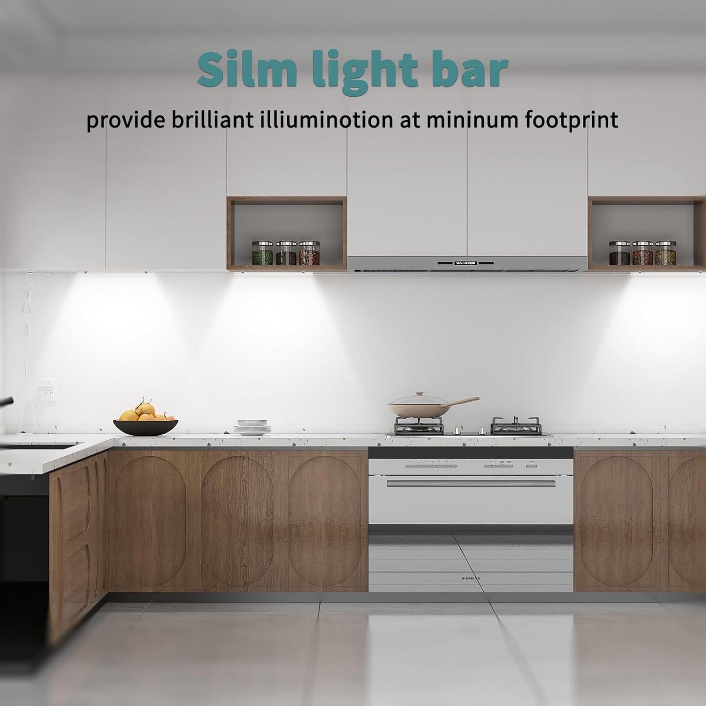 Motion Sensor Cabinet Lighting, 4500K Daylight, 3 Pack 12 inch Linkable