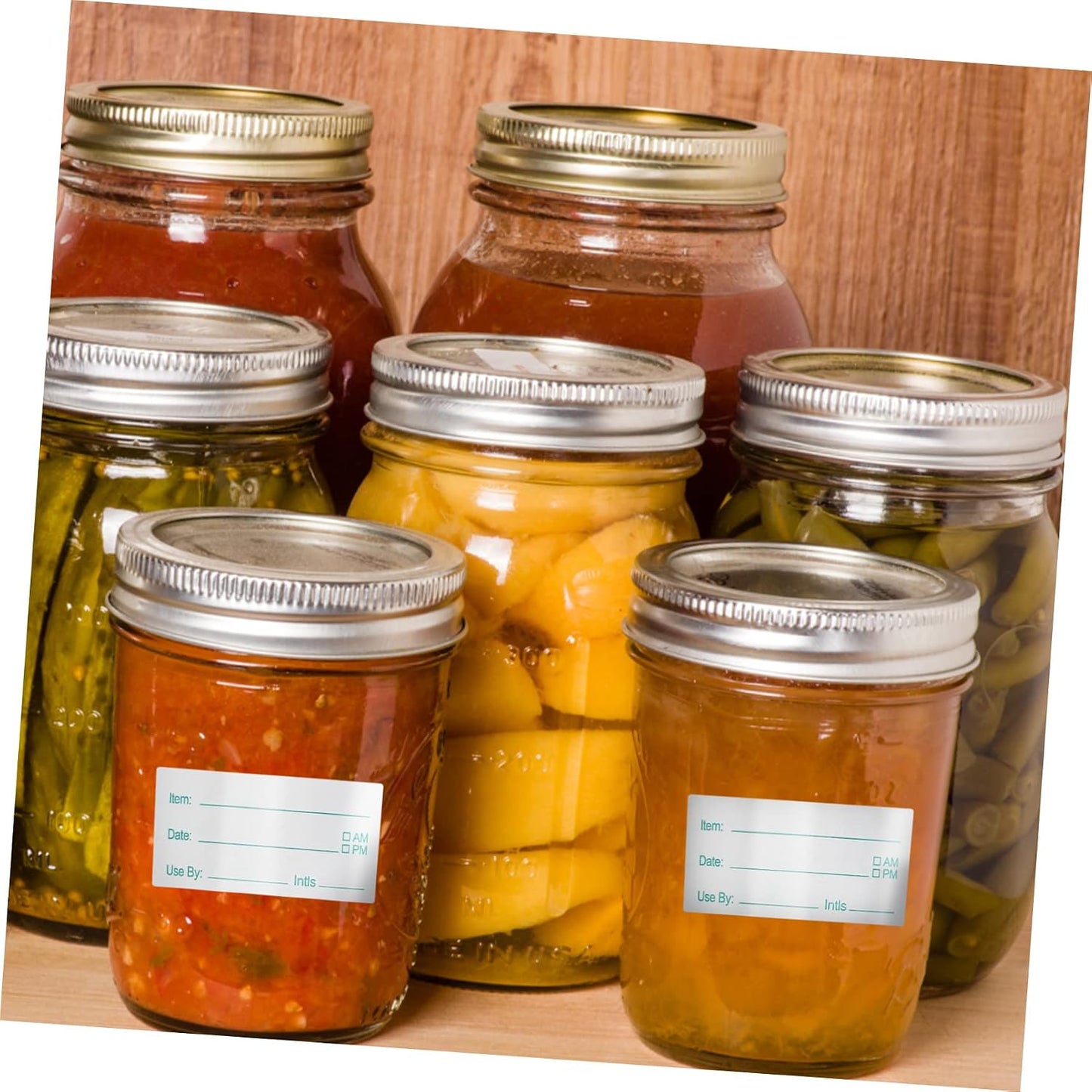 SHINEOFI Removable Food Date Labels for Kitchen Containers Pantry Freezer Canning Meal Prep Organization Stickers
