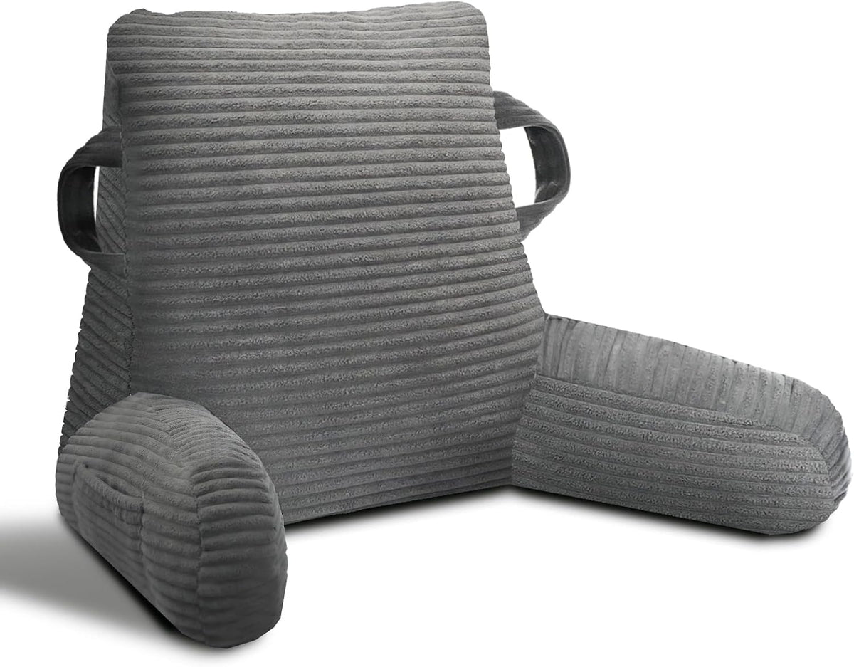 Reading Pillow for Sitting in Bed Adult, Memory Foam, Pockets