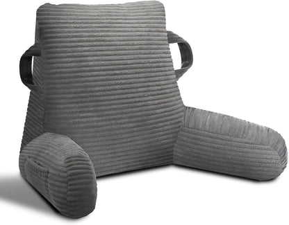 Reading Pillow for Sitting in Bed Adult, Memory Foam, Pockets