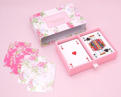 Laura Ashley Pretty Pattern Matching Game – 52 Floral Memory Cards in Decorative Gift Box – Classic Matching Game – Cognitive Brain Training & Family Fun | Classic Concentration Play with Elegant Botanical Artwork, Cognitive Brain Training and Family Fun