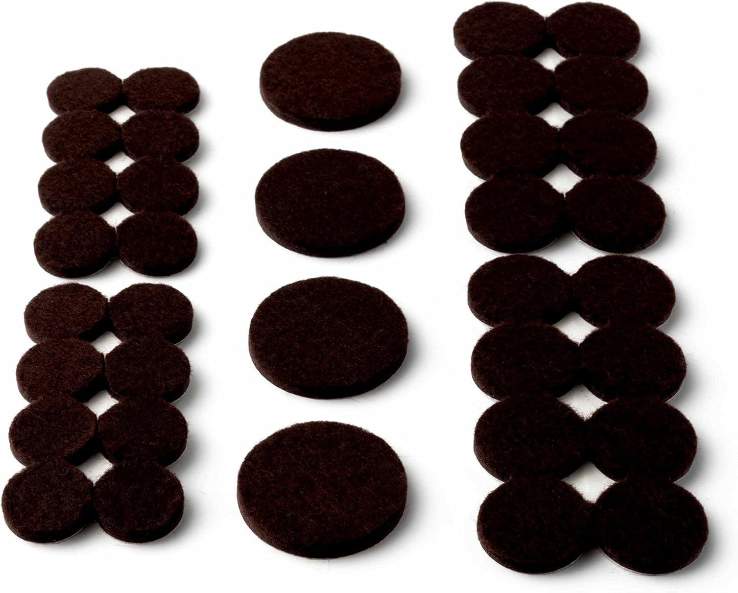 Scotch Furniture Caster Cups, Non-Slip Floor Protectors, Brown, 36 Count