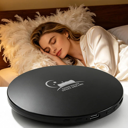 Pillow Speakers for Sleeping,Bone Conduction Speaker,Bluetooth Built-in White Noise Sleep Speaker with TF/Micro SD Offline, Auto-Off Timer,Can Work for 8 Hours,Black