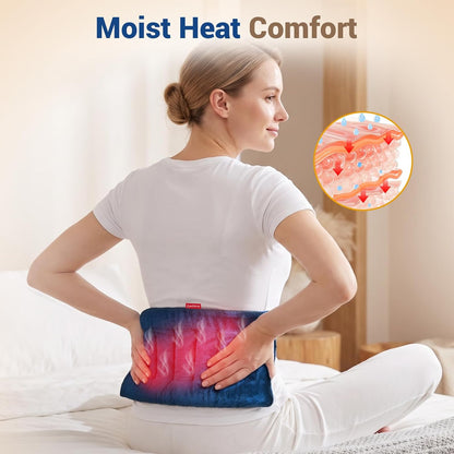 Comfytemp 12" x 22" Large Microwavable Moist Heating Pad for Back, 3.6 lb
