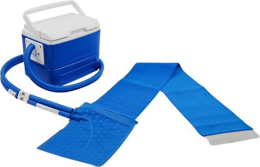 Polar Active Ice 3.0 | 9 QT Cold Therapy Ice Machine | Programmable Timer | Full Circumference Knee Pad | Cryotherapy Pain Relief System | Ace Bandage Style Compression