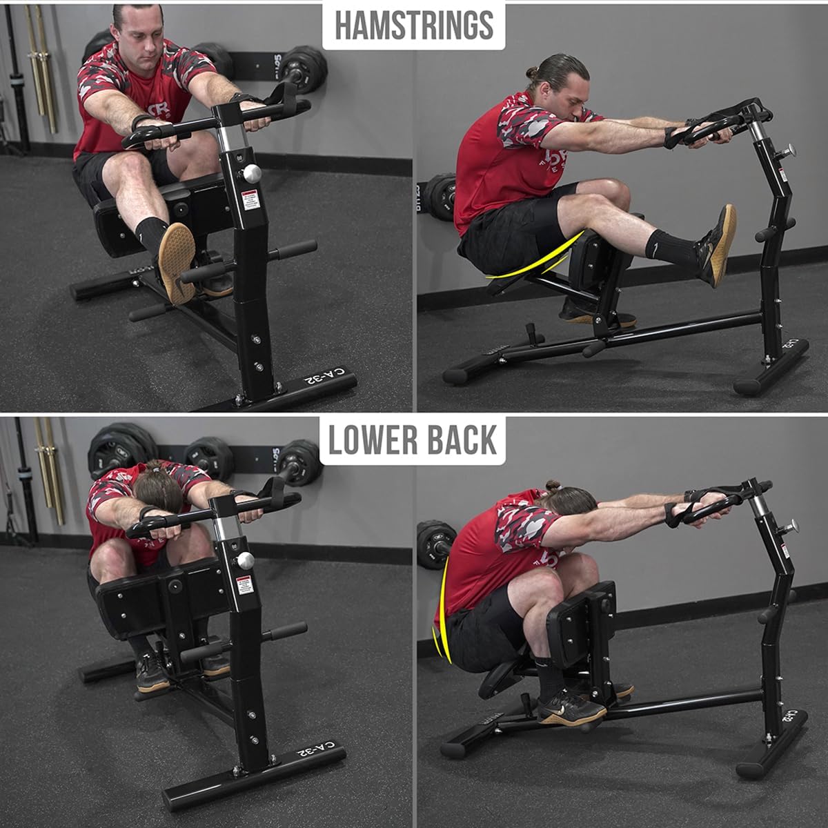 Valor Fitness Back Stretch Machine - Total Body Leg Stretching Equipment Home Gym Flexibility Therapy Workout Max Weight 350 Pounds - Straps Included