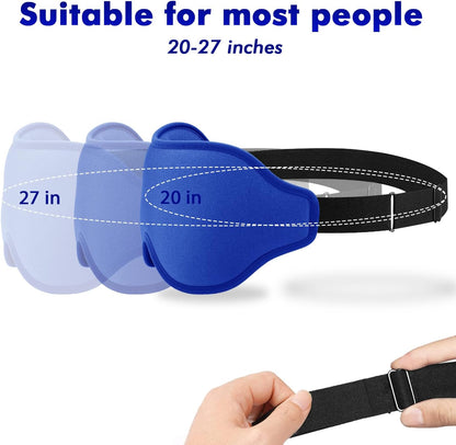 Sleep Eye Mask for Men Women, Lash Extensions 3D Sleeping Mask, Travel Blackout Night Blindfold Eye Shade Cover with Adjustable Strap (Black)