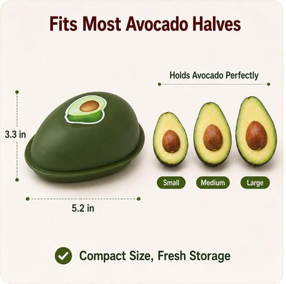 Avocado Keeper Saver Avocado Storage Containers With Lid | Onion Avocado Tomato Saver Fruit vegetable Holder Storage (Avocado Holder)