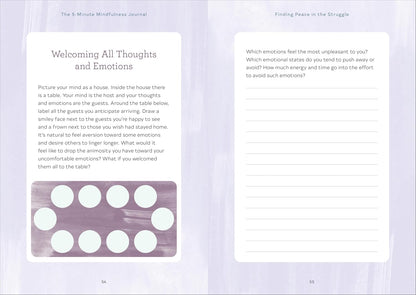 The 5-Minute Mindfulness Journal: Daily Practices for a Calmer, Happier You