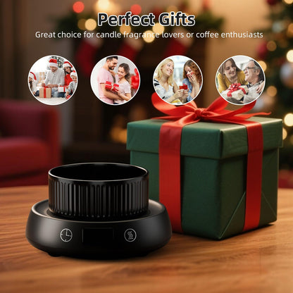 Coffee Mug Warmer for Desk Timer Candle Warmer Lamp Scented Wax Melt Melter | Smart Heated Electric Tea Coffee Cup Candle Wax Melter Warmer Plate for Home Office, 1-9H Auto Shut Off, Coffee Lover Gifts