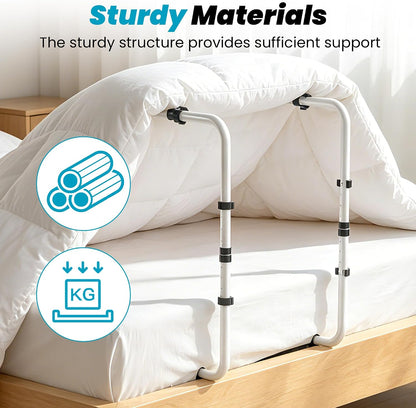 Blanket Lifter for Feet, Height Adjustable Foot Tent,Non-Slip Aluminum Alloy | 4 clips, 26"-32" adjustable. Ideal for post-surgery & knee pain relief. Use on bed/floor. Easy assembly, no tools.