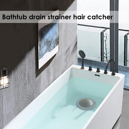 Huntonry Drain Hair Catcher, Shower Hair Drain Catcher, Shower Drain Cover, Bathtub Drain Strainer, Tub Hair Catcher, Bathroom Sink Strainer Hair Trap Filter, Bathroom Drain Defender, Flat, Round