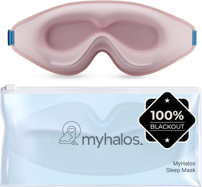 MyHalos® Sleep Mask for Men and Women, 3D Blackout Eye Masks for Sleep